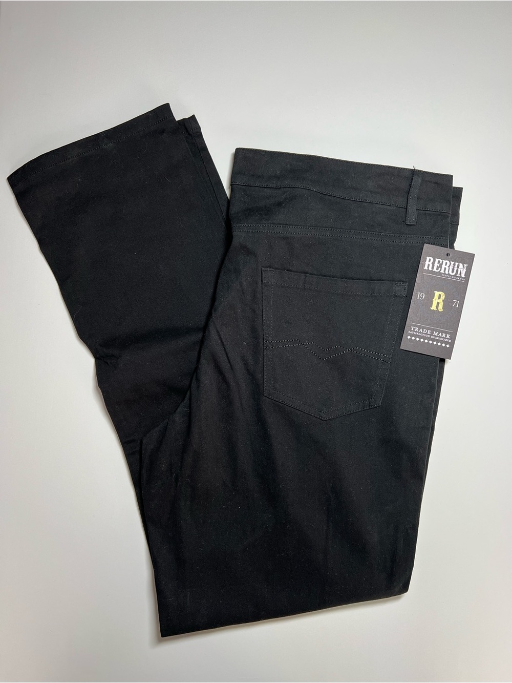 Men’s ReRun 38x32 Black Jeans